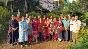 Classmates on a weekend trip at Nagaon Beach Alibaug near Dolphin House resort