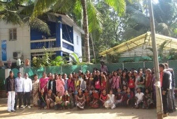Friends enjoying a stay at Dolphin House Beach Resort in Alibaug near Nagaon Beach