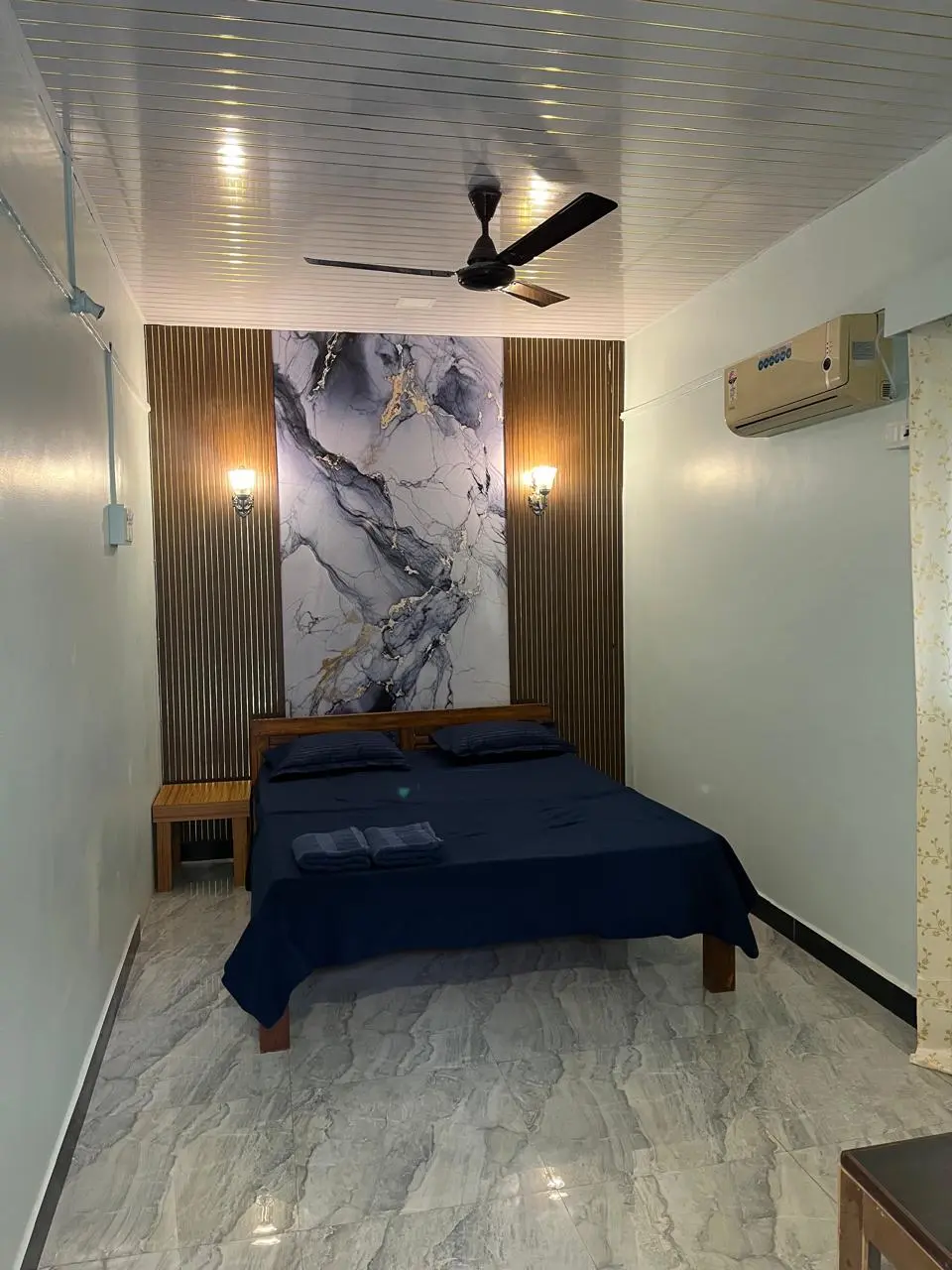 Affordable room at Dolphin House beach resort near Nagaon Beach Alibaug