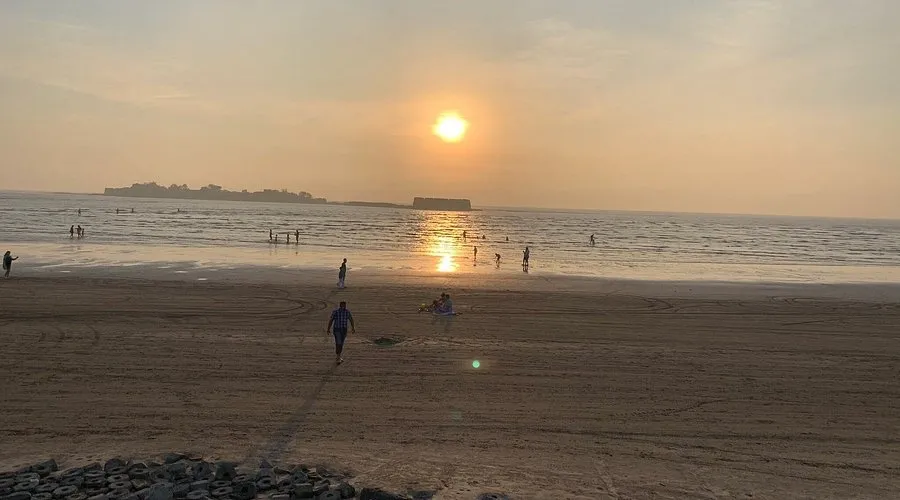 Alibaug Beach sunset views near Dolphin House resort in Alibaug